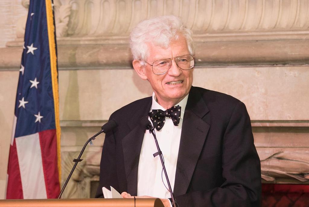 Yachting historian John Rousmaniere delivers a presentation about Lord Dunraven. - Hall of Fame induction for Ernesto Bertarelli Alinghi and Lord Dunraven © Carlo Borlenghi / www.carloborlenghi.com